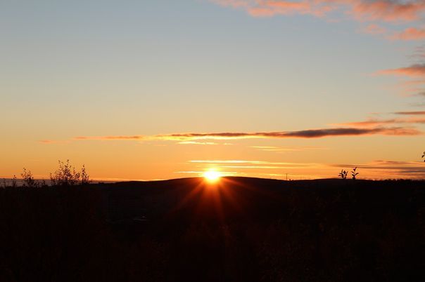 Восход солнца в день осеннего равноденствия